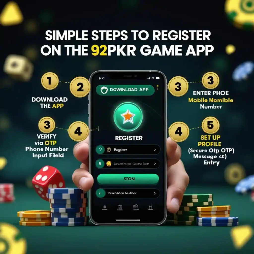 Simple Steps to Register on 92pkr Game App