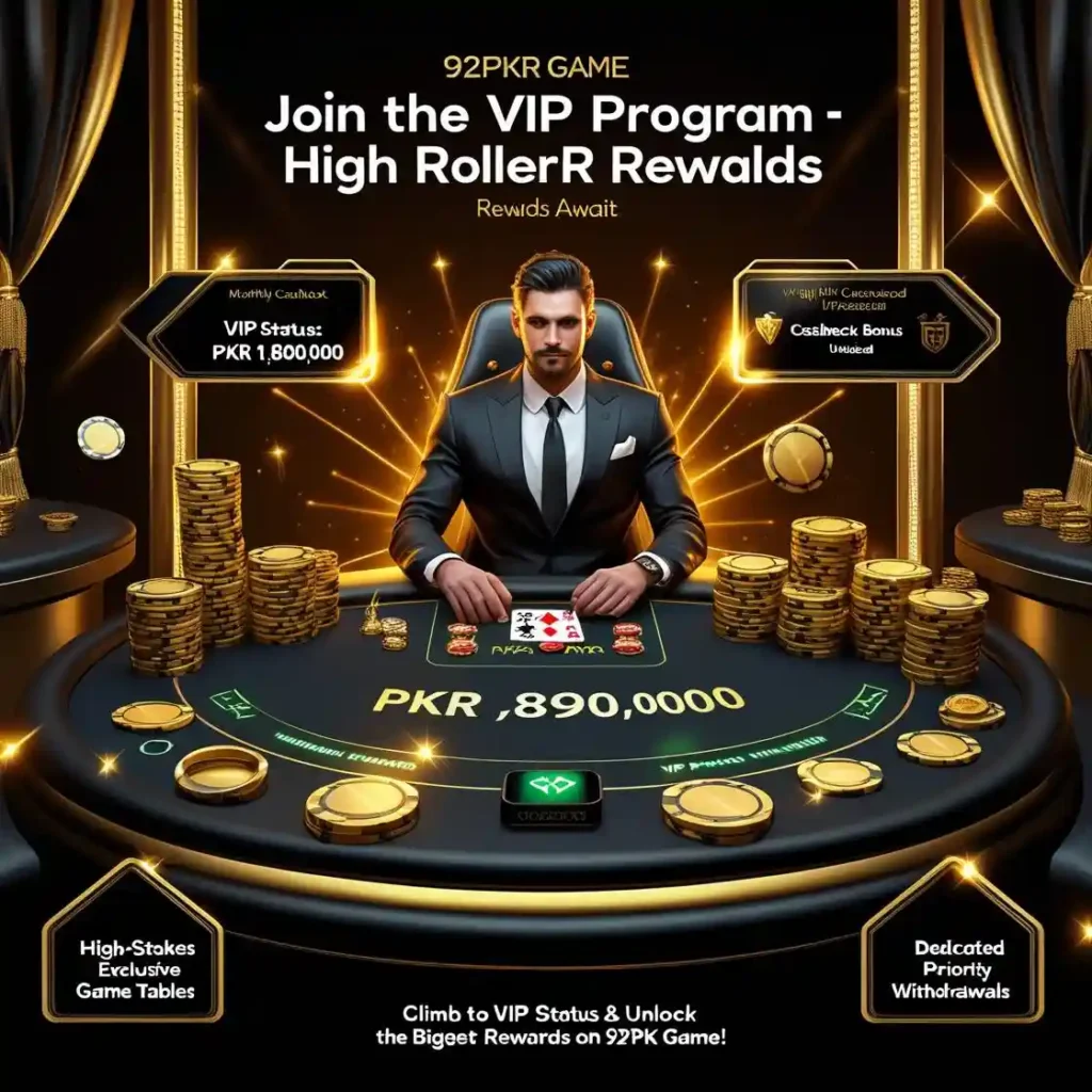 VIP Program and High Roller Benefits on 92Pkr game